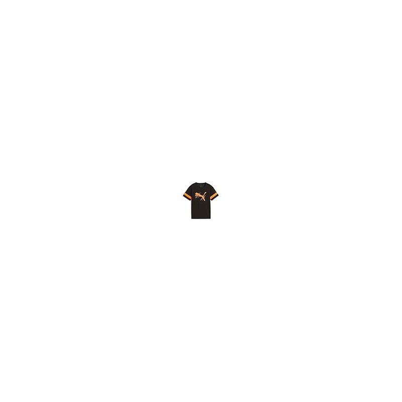 Camiseta Puma junior negra y naranja 5/5