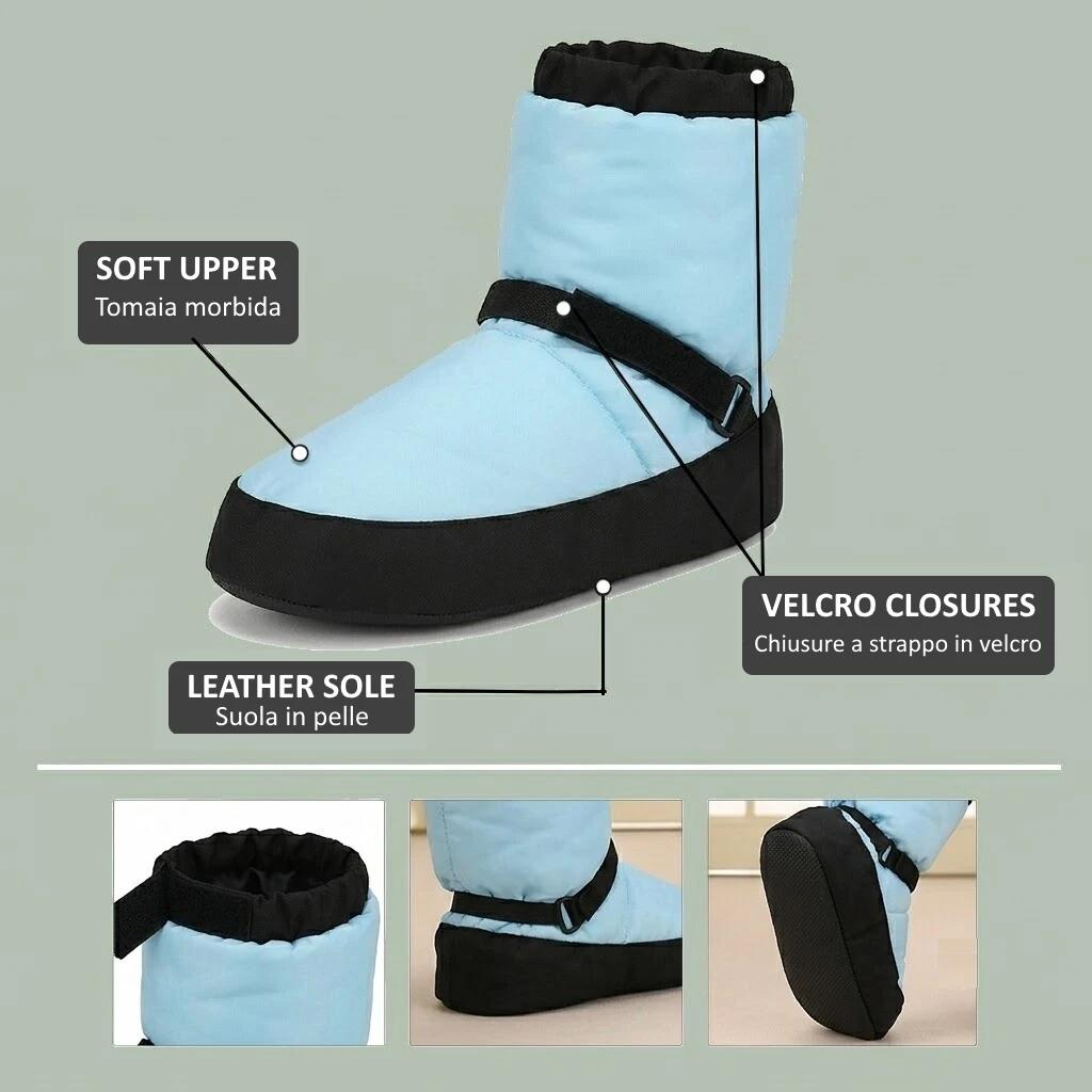 BOTTES DANSE WARM UP CHAUFFE-PIEDS ÉCHAUFFEMENT POUR DANSEUSE BALLET FF 2/5