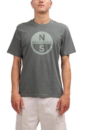 T-shirt coton - Sportswear - Homme - Blanc/Sauge