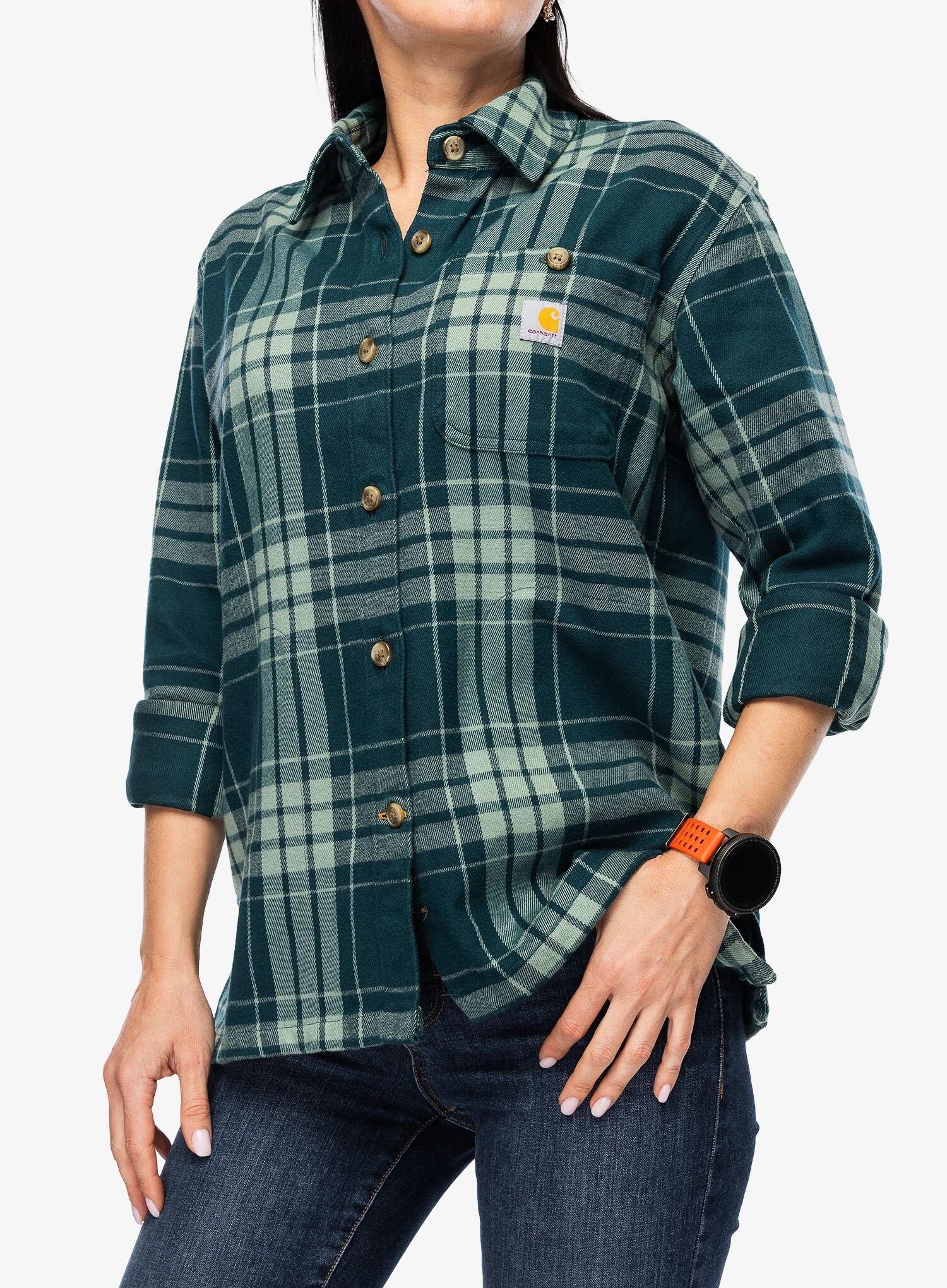 Koszula turystyczna damska Carhartt Loose Fit Twill Plaid Shirt 1/7