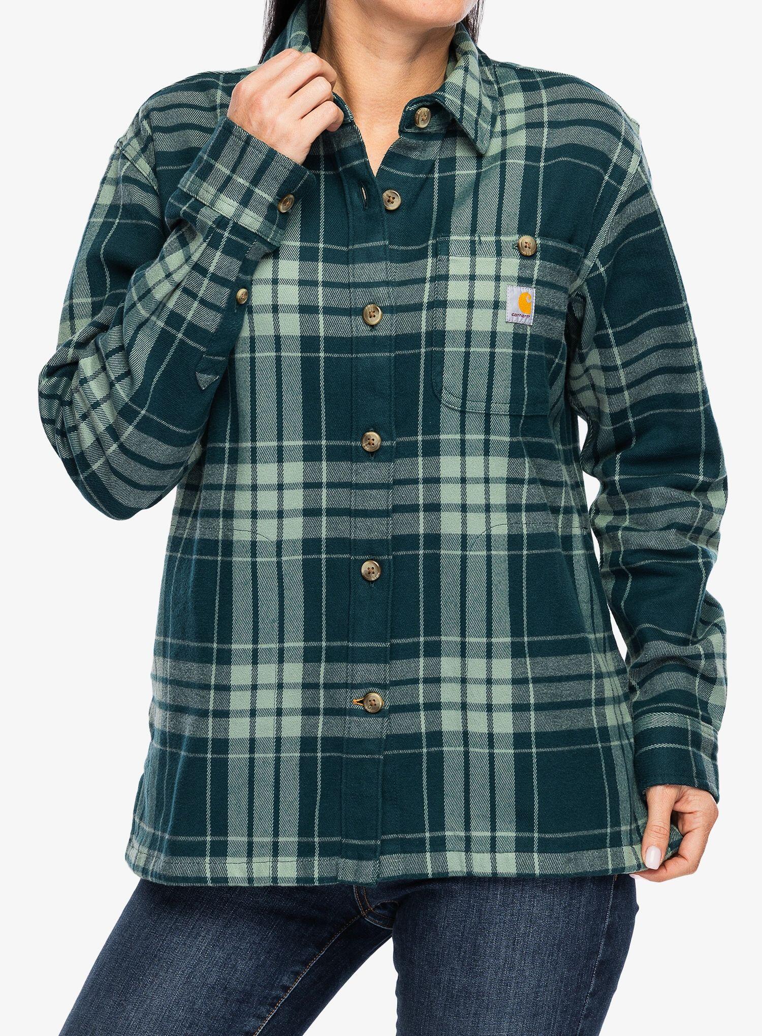 Koszula turystyczna damska Carhartt Loose Fit Twill Plaid Shirt 5/7