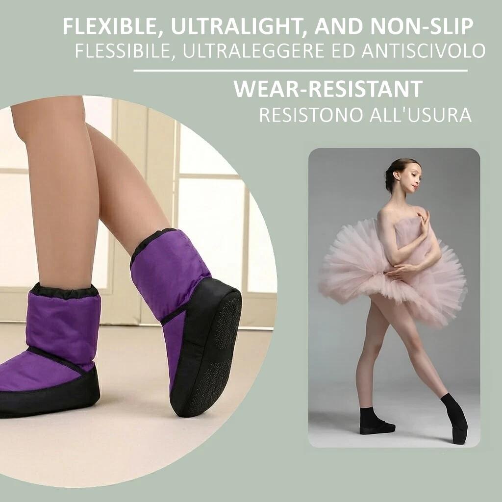BOTTES DANSE WARM UP CHAUFFE-PIEDS ÉCHAUFFEMENT POUR DANSEUSE BALLET FF 4/5