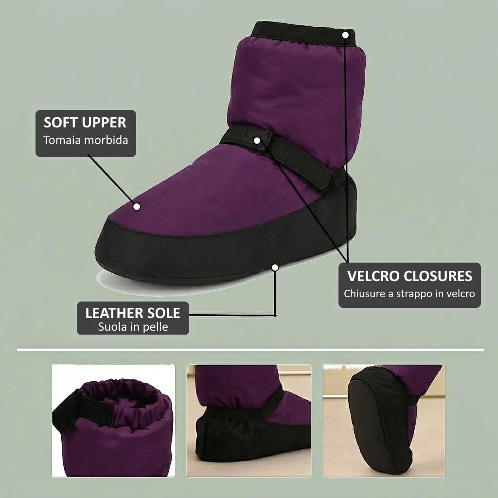 BOTTES DANSE WARM UP CHAUFFE-PIEDS ÉCHAUFFEMENT POUR DANSEUSE BALLET FF 2/5