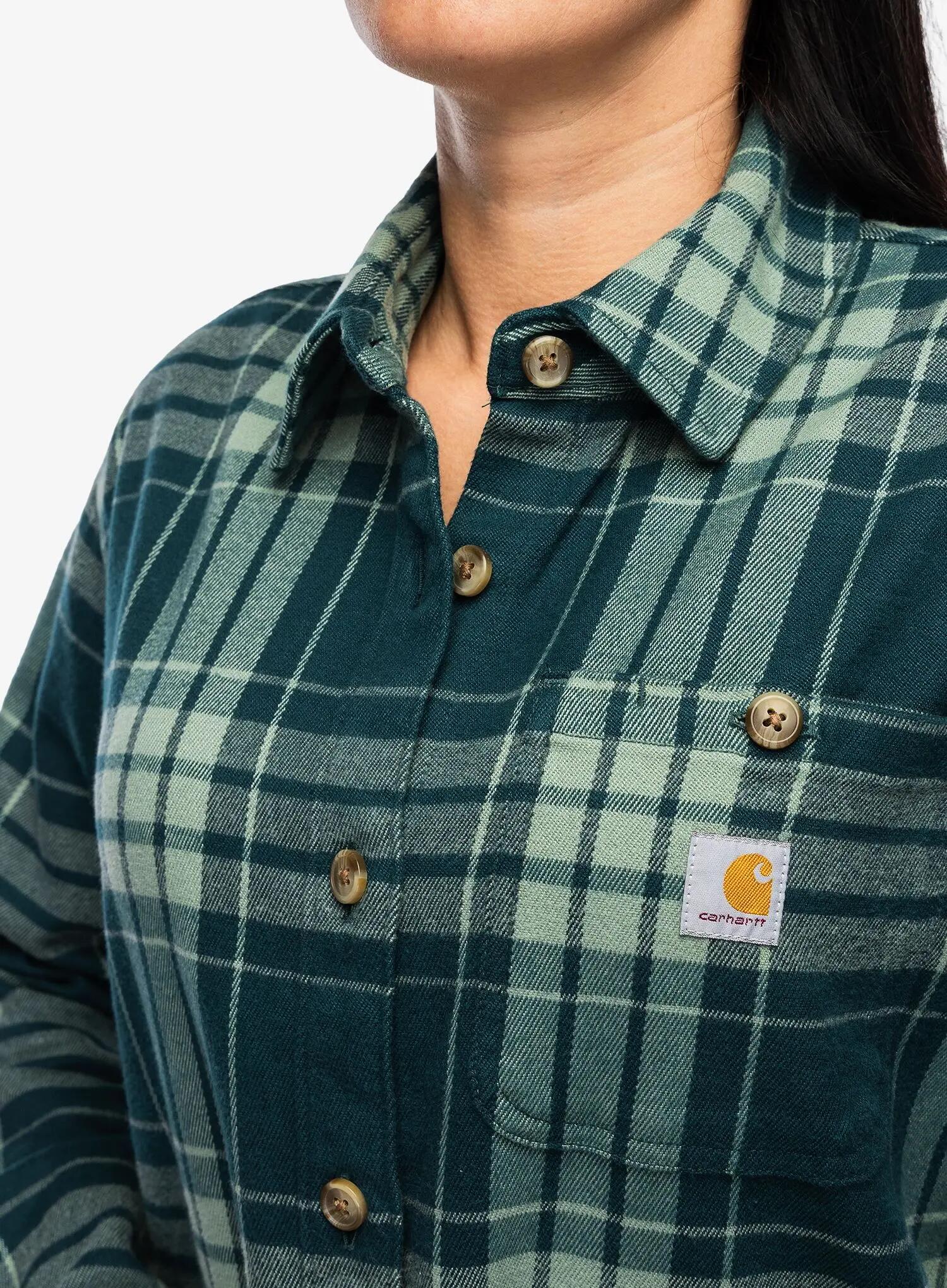 Koszula turystyczna damska Carhartt Loose Fit Twill Plaid Shirt 6/7