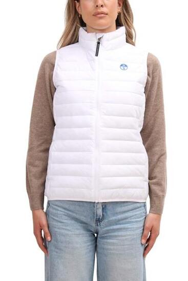 NORTH SAILS - Giubbotto smanicato donna con logo taglia S colore Bianco