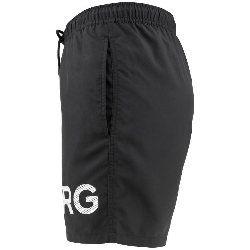 Heren Zwemshort Borg Logo Zwart 3/7