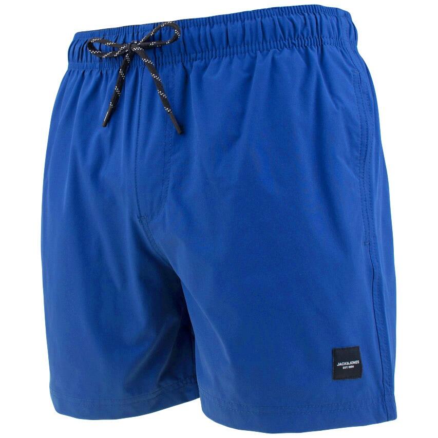 Heren Zwemshort Plus Size Maui Solid Blauw II 1/4