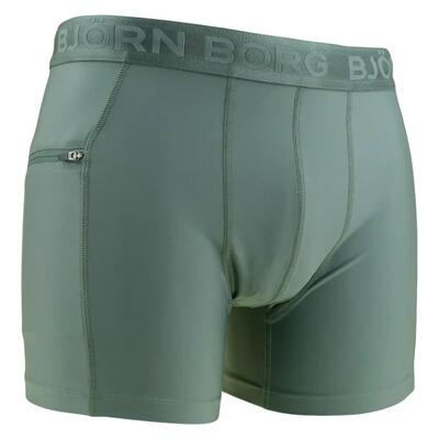 Heren rits zwemboxer stretch groen ii