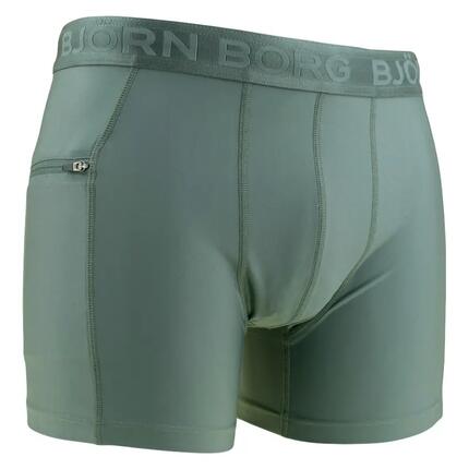 Boxer de Bain Homme Fermeture Éclair Stretch Vert II