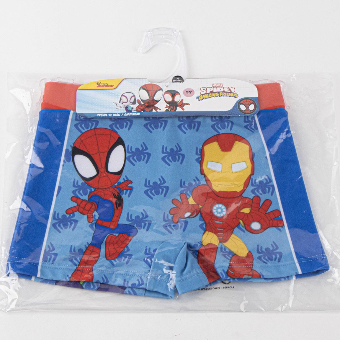 Costume da bagno boxer da bambino Spidey in poliestere ed elastan ad 4/4