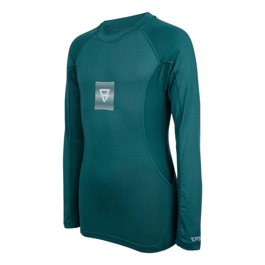 Unisex Longsleeve Zwemshirt Logo Groen 5/6