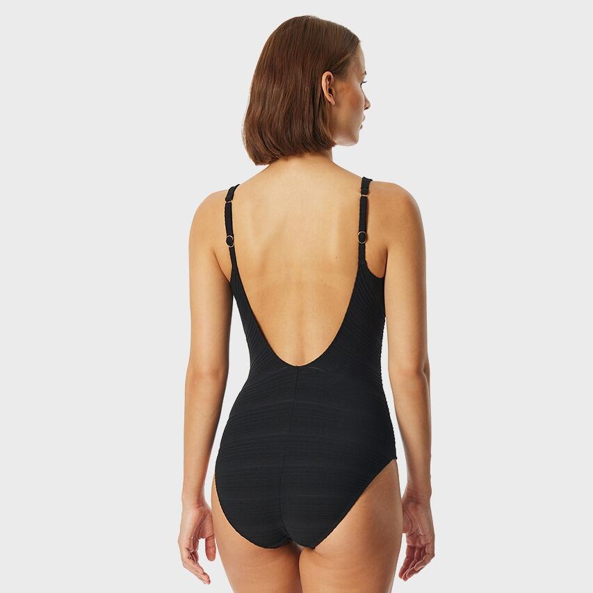 Dames Badpak Basic Zwart 3/5