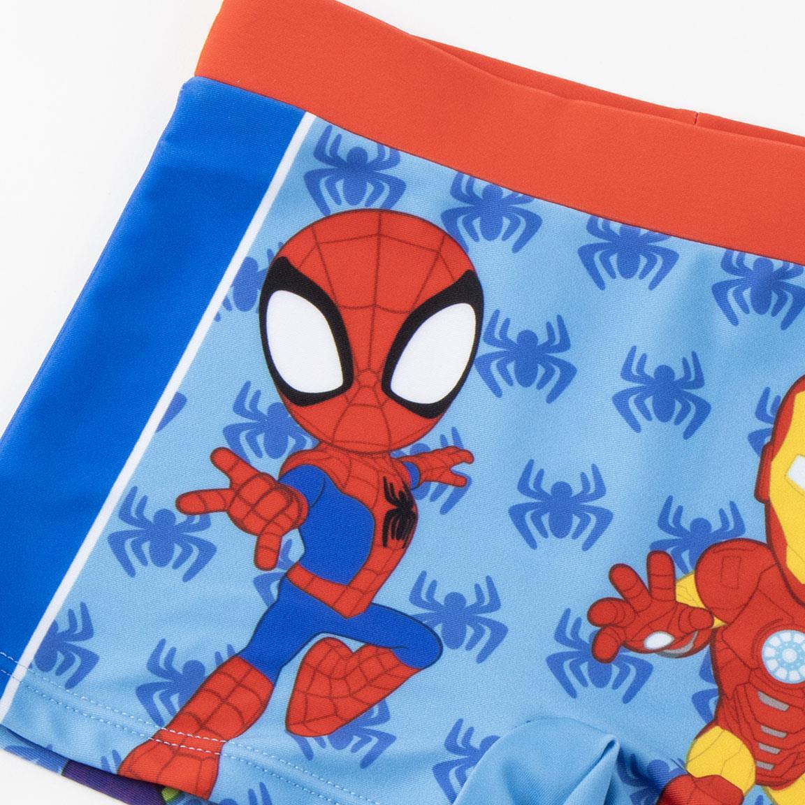 Costume da bagno boxer da bambino Spidey in poliestere ed elastan ad 3/4