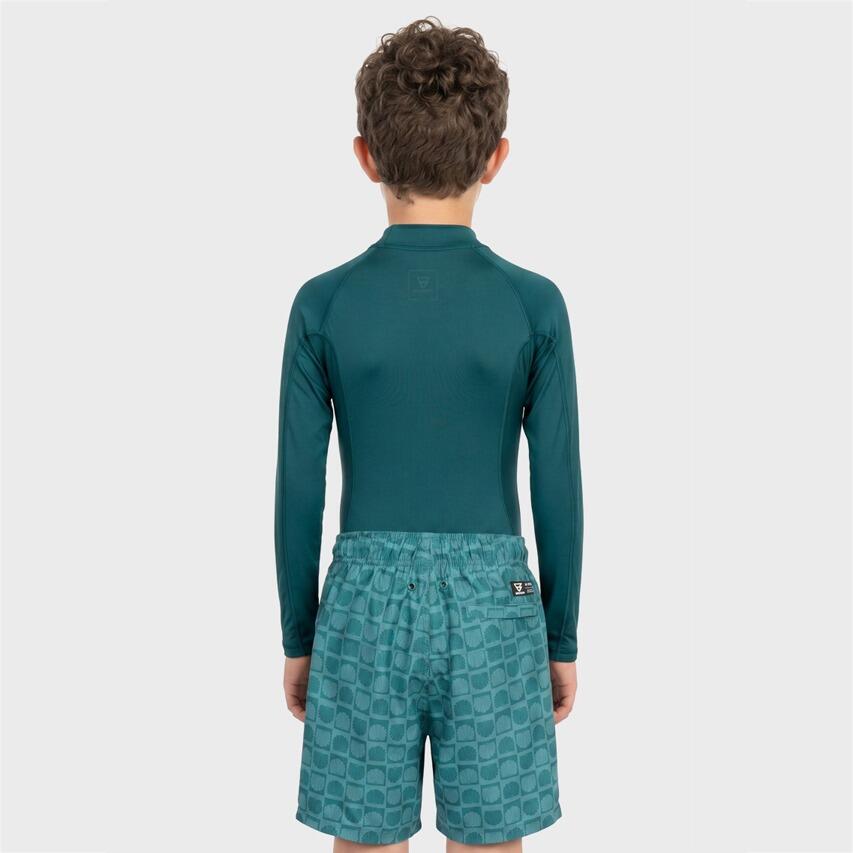 Unisex Longsleeve Zwemshirt Logo Groen 3/6