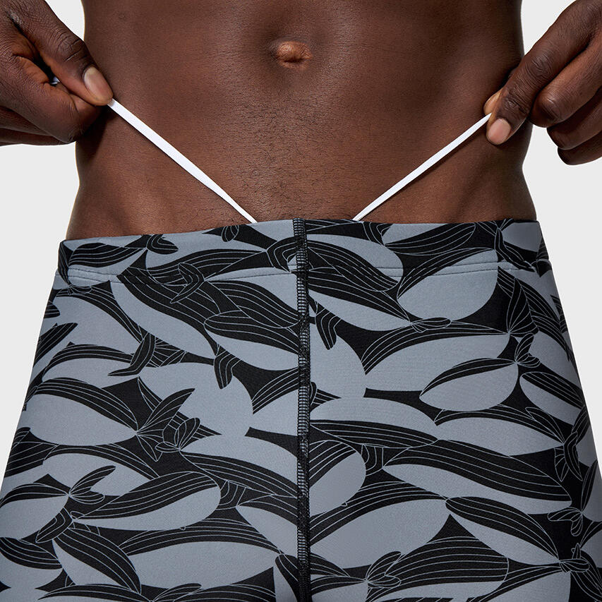 Heren Beachstar Square Leg Aquashort Zwart & Grijs Multi 5/7
