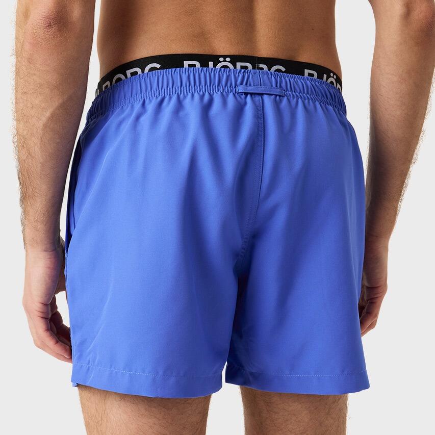 Heren Double Waistband Zwemshort Blauw II 4/7