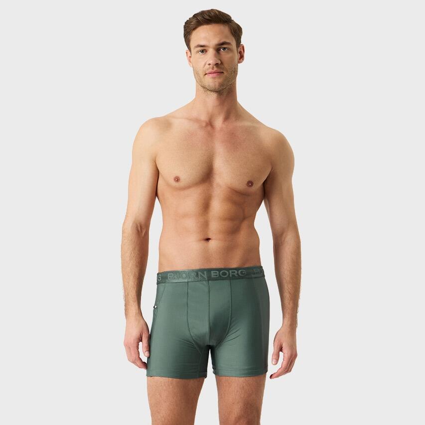 Heren Rits Zwemboxer Stretch Groen II 2/7