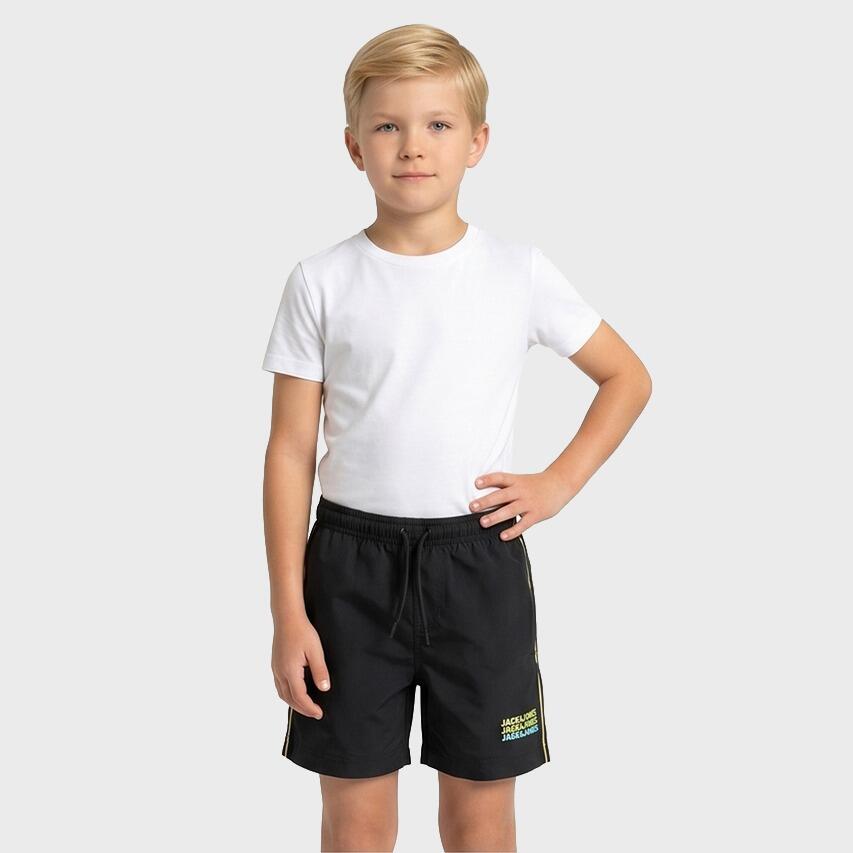 Kids Zwemshort Sunrise Triple Logo Zwart 2/6