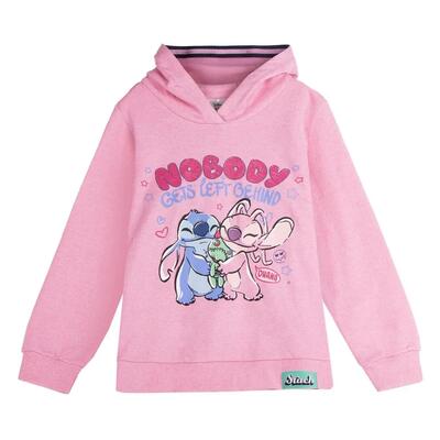 Felpa con cappuccio Stitch per bambini in morbido cotone blu navy