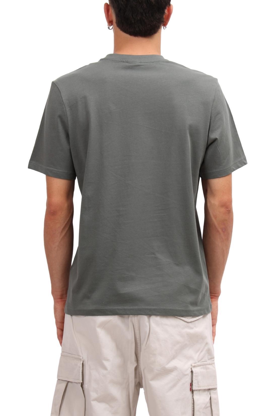 NORTH SAILS - mannen T-shirt met ronde hals en logo, maat M, saliegroene kleur 3/3