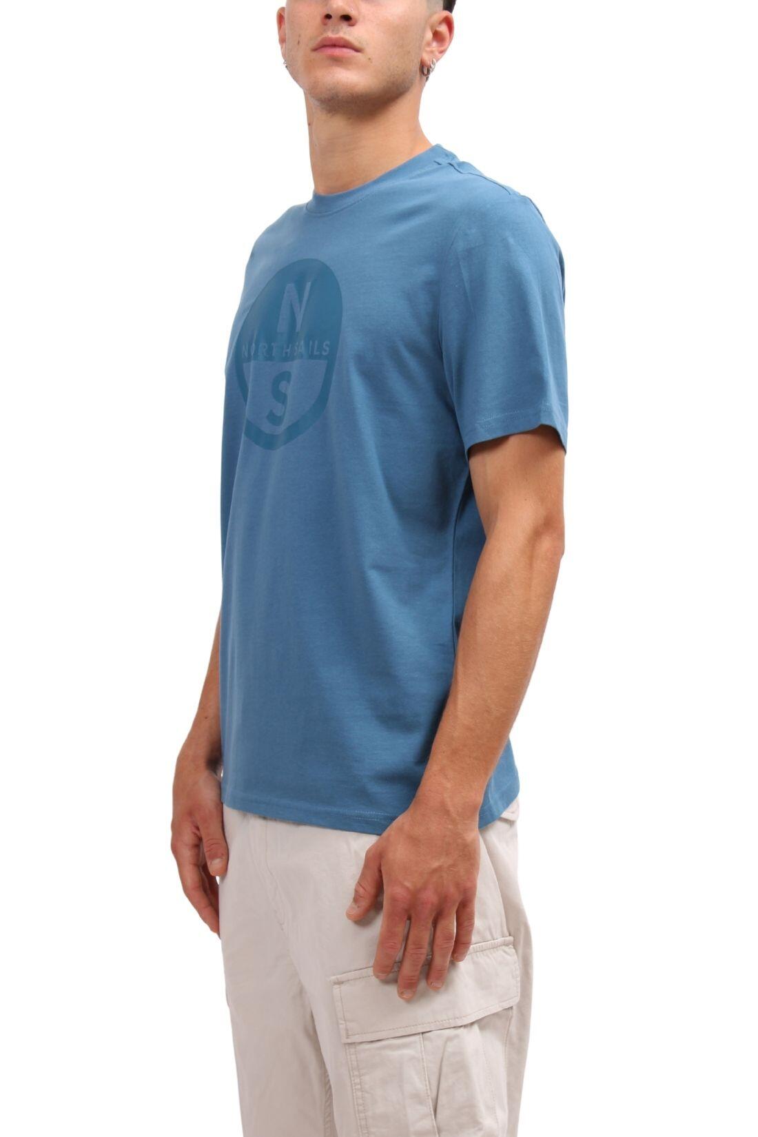 NORTH SAILS - T-shirt voor mannen met logo, maat 3XL, kleur elektrisch blauw 2/3