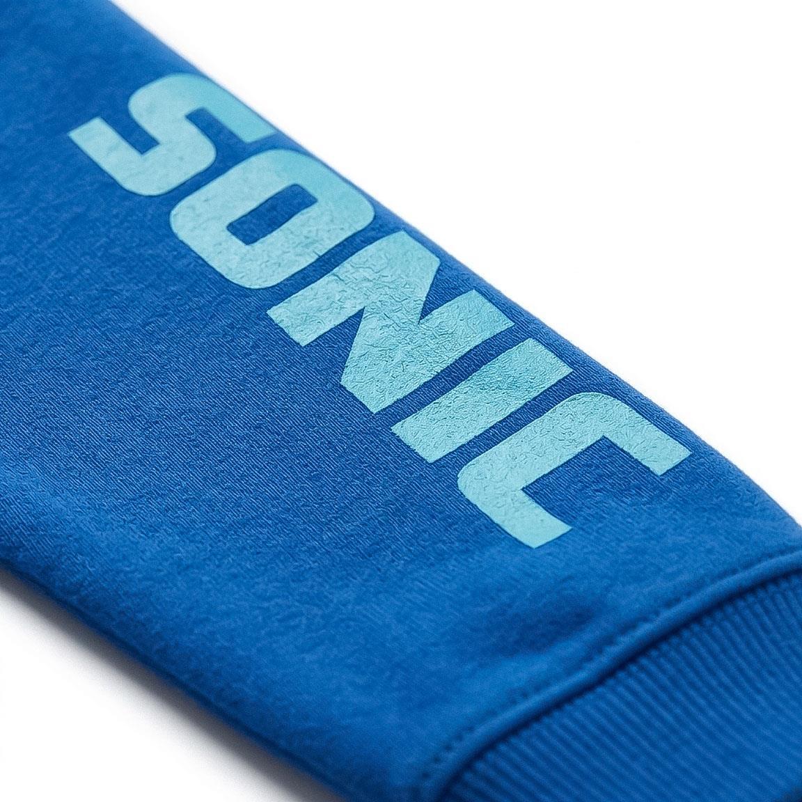 Sudadera Infantil Sonic de Felpa French Terry de Algodón Azul 5/7