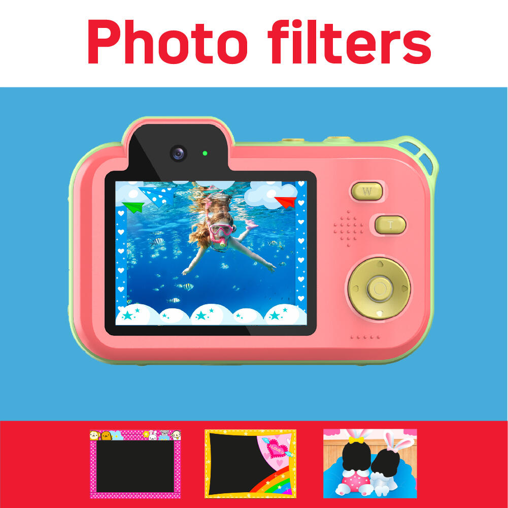 AGFAPHOTO Realikids Cam Waterproof 12MP Fotocamera per bambini – Rosso 5/5