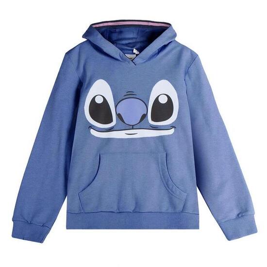 Sweat-shirt Stitch pour enfant, en coton doux avec intérieur brossé, rose