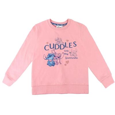 Felpa con cappuccio Stitch per bambini in morbido cotone blu navy
