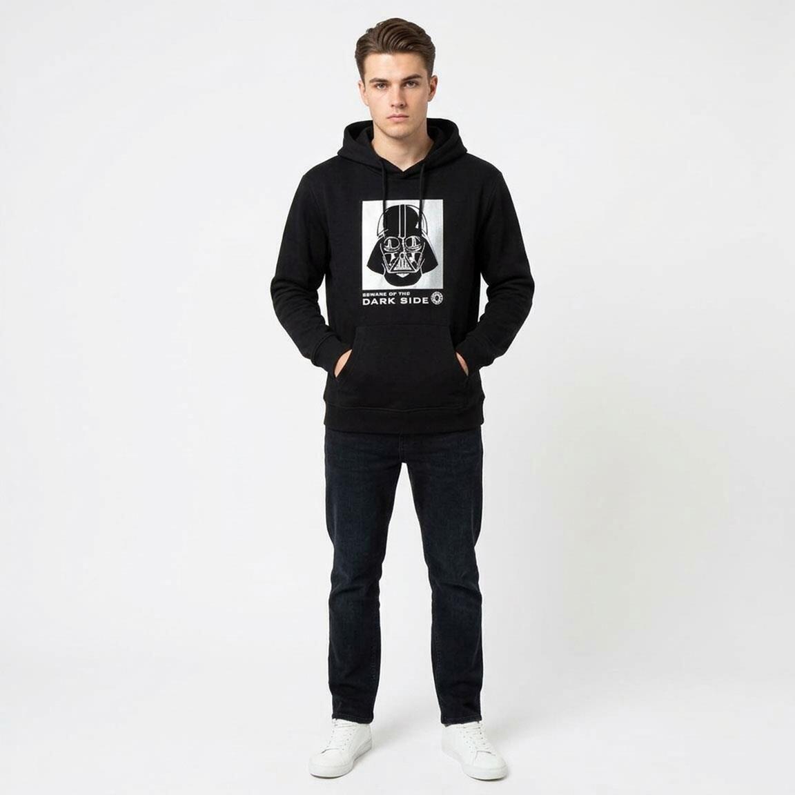 Sudadera Infantil Star Wars con Capucha de Algodón Suave Negra 5/6