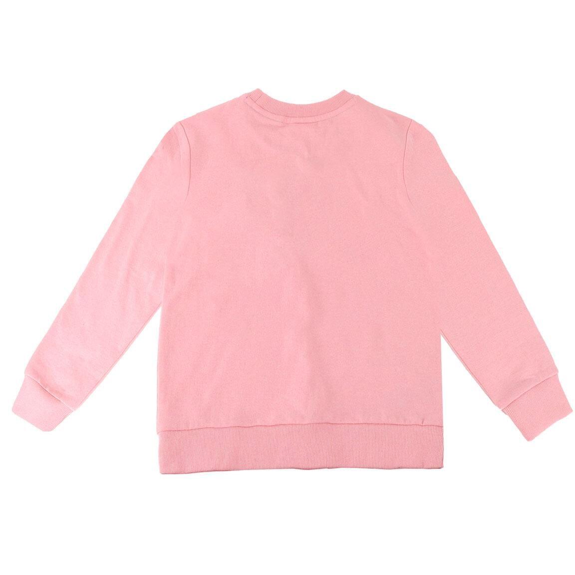 Sweat-shirt Stitch pour enfants, en coton doux et pelucheux brossé, rose 2/3