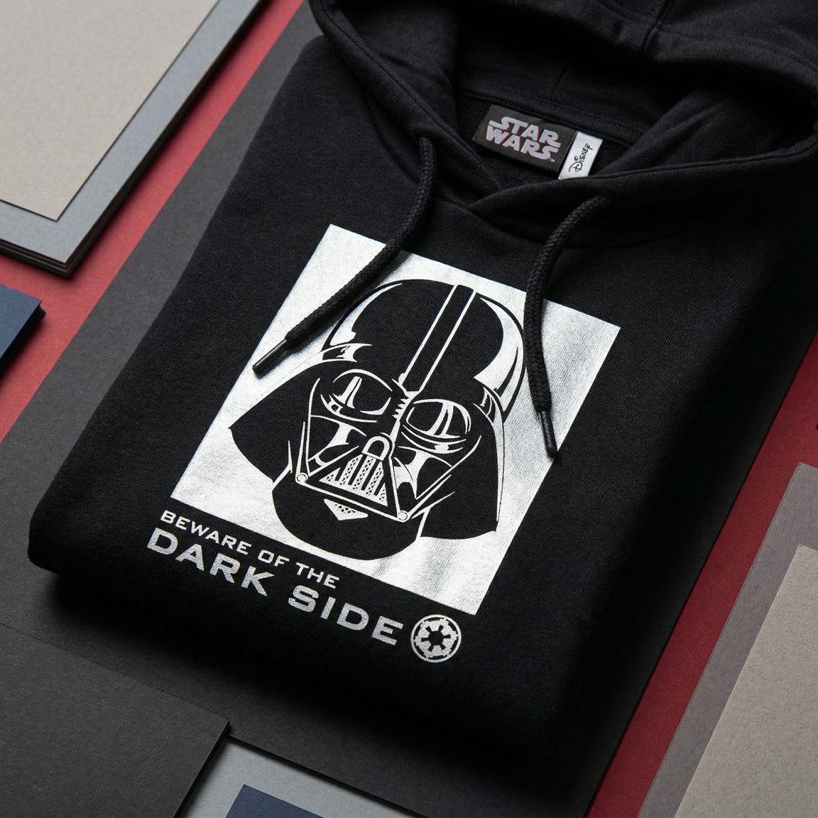 Sudadera Infantil Star Wars con Capucha de Algodón Suave Negra 3/6
