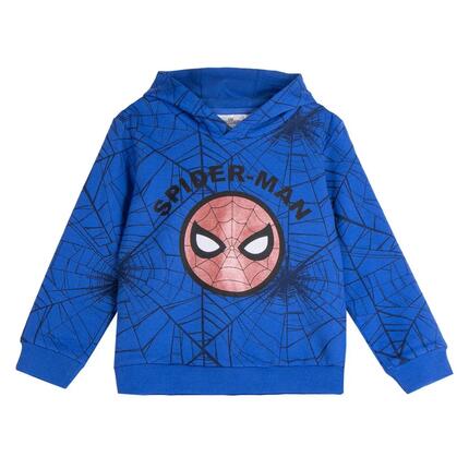 Spiderman Kinder-Hoodie mit rotem Baumwoll-Reißverschluss