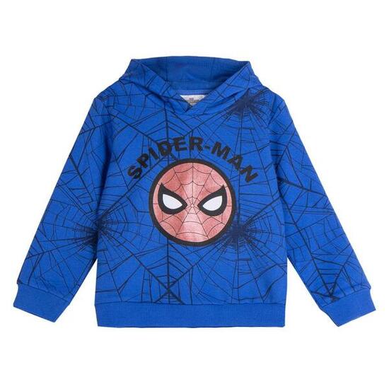 Spiderman Kinder-Hoodie mit rotem Baumwoll-Reißverschluss