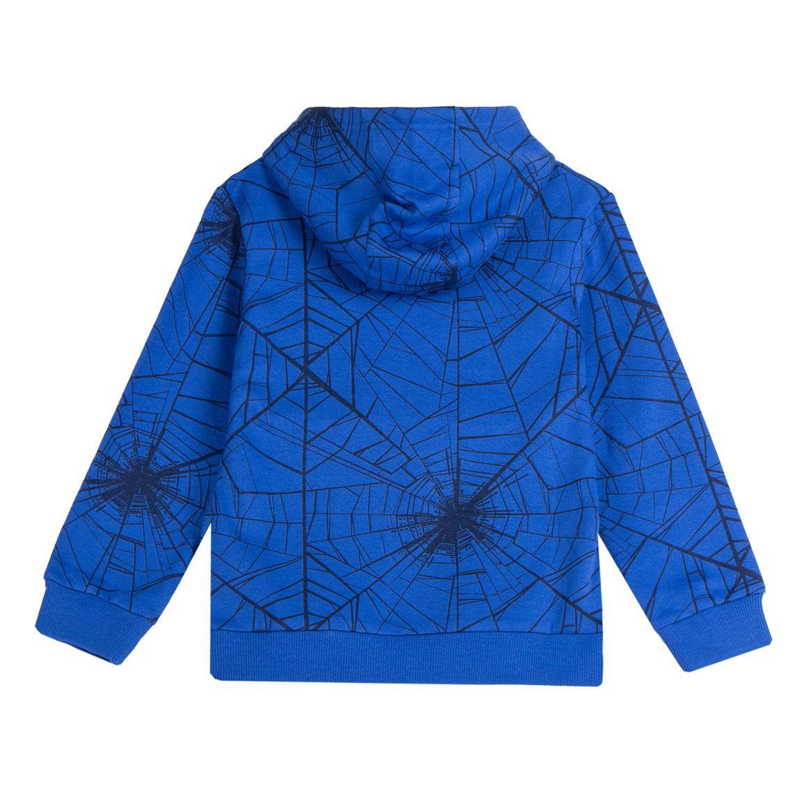 Sweat à capuche Spiderman pour enfant, en coton doux, bleu 2/3