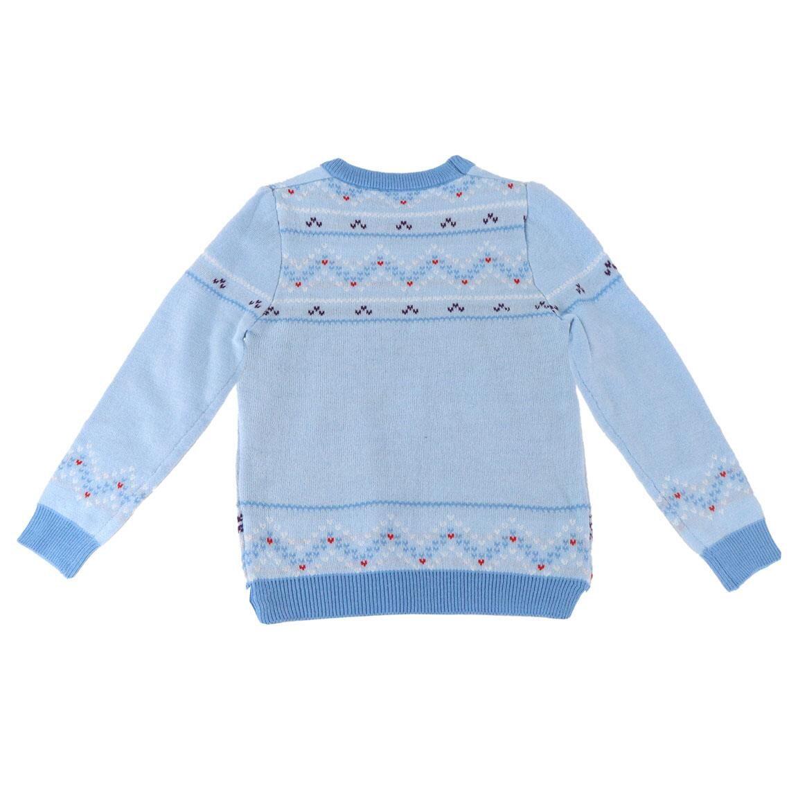 Pull de Noël pour enfant Bluey en maille douce avec imprimé bleu clair 2/3