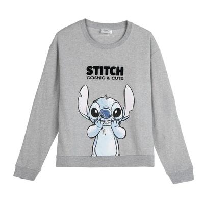 Felpa con cappuccio Stitch per bambini in morbido cotone blu navy