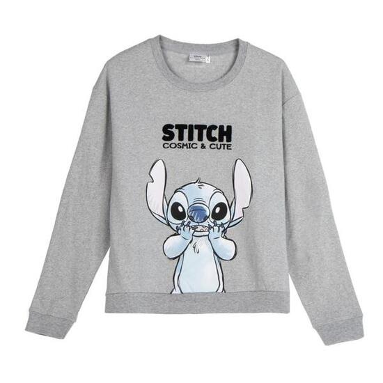 Sweat à capuche Stitch pour enfants en coton polaire doux, rose