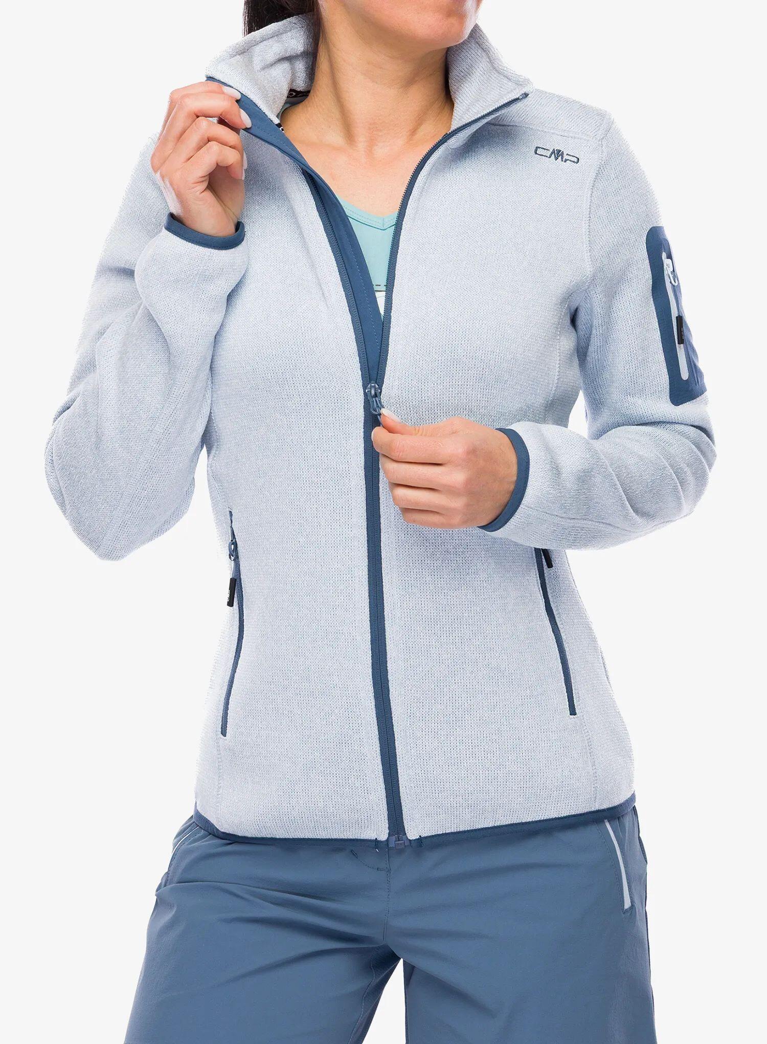 CMP Damen Jacke Knitted Melange Fleece Jacket 3H14746 2/9