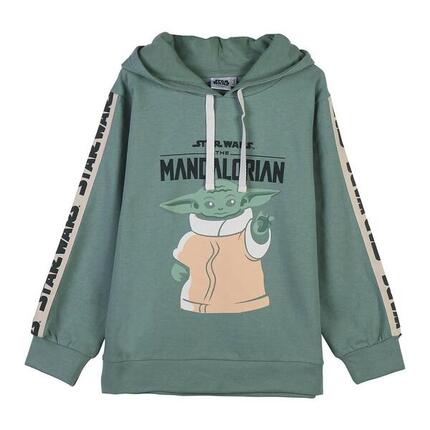 Das Mandalorian Grogu Blue Dog Sweatshirt, weicher Stoff mit Applikationen