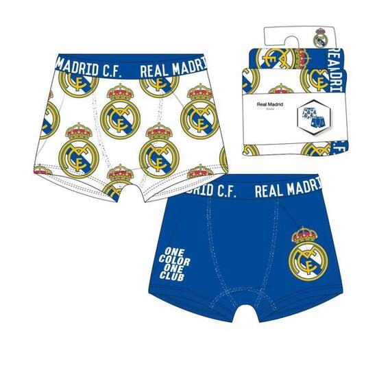 Lot de boxers Real Madrid pour garçon, multicolores, en coton élastique