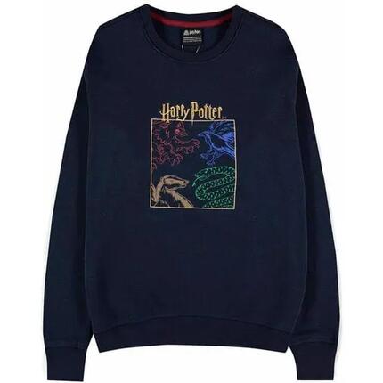 Sudadera Infantil Harry Potter Tipo College de Algodón Suave Azul Marino