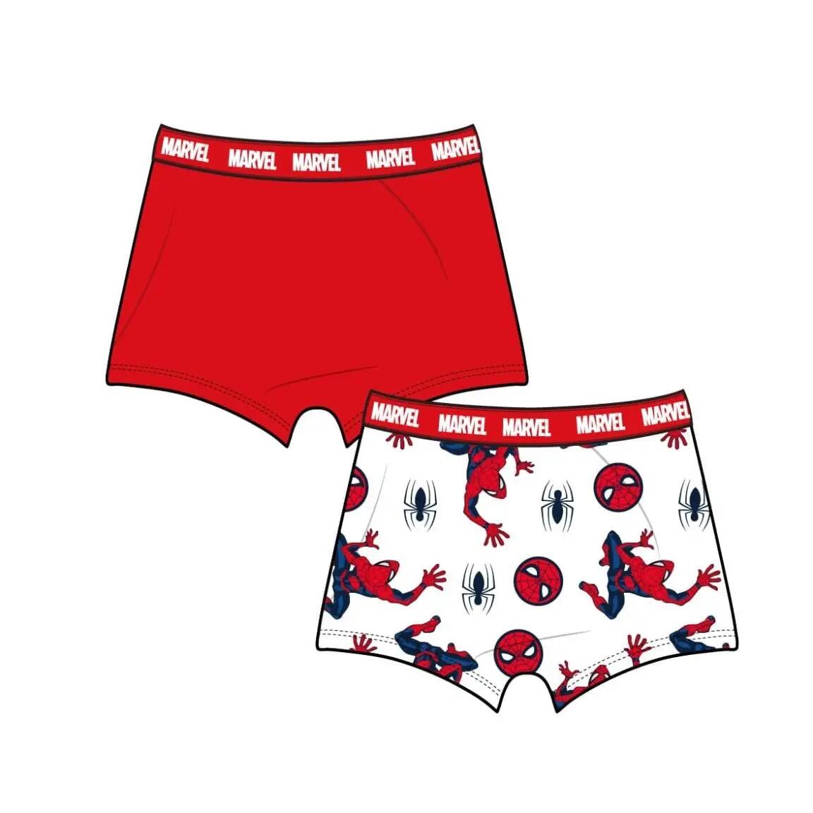 Confezione di boxer da ragazzo Spiderman, in cotone elasticizzato multicolore 4/4