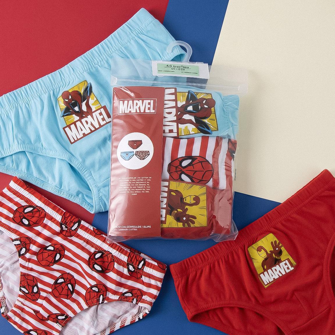 Lot de sous-vêtements Marvel pour enfants, en coton doux, multicolores 5/6