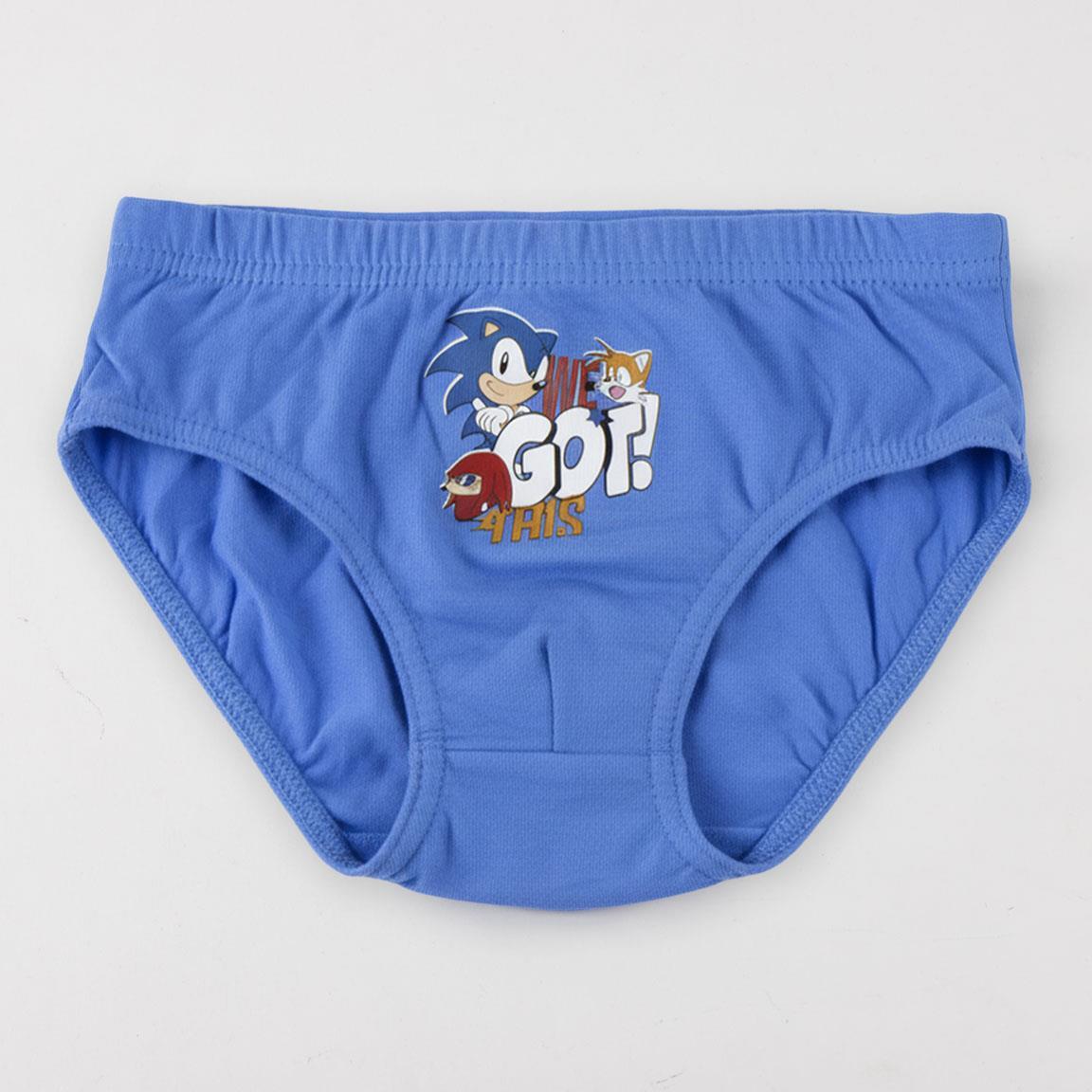 Lot de sous-vêtements pour enfants Sonic, en coton doux, multicolores 4/6