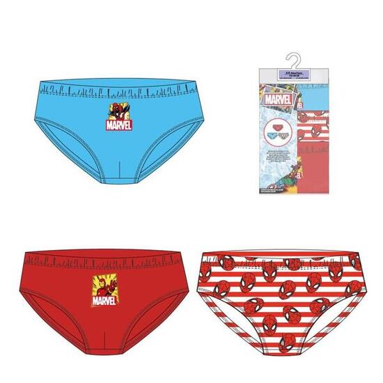 Lot de slips en coton Spiderman pour garçons, multicolores