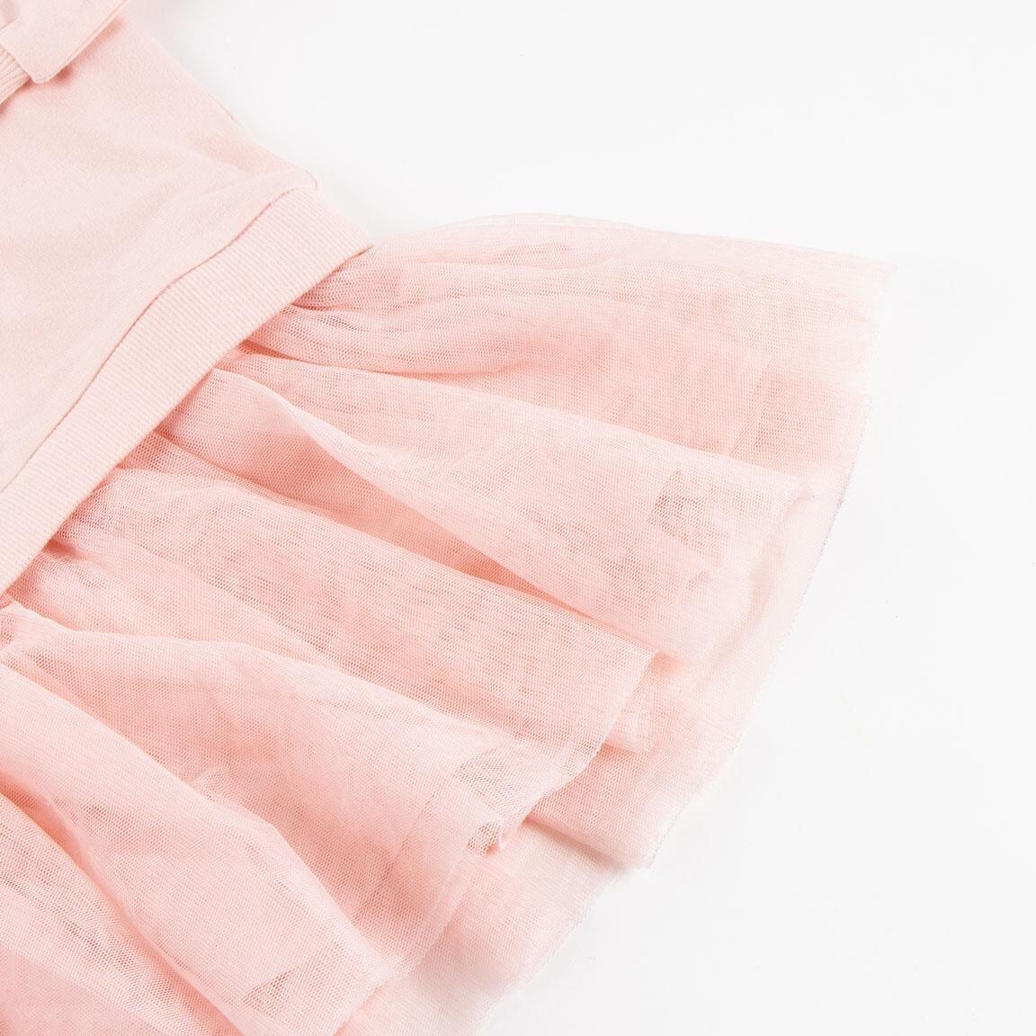 Felpa per bambini Hello Kitty in felpa French Terry con tulle rosa chiaro 4/4