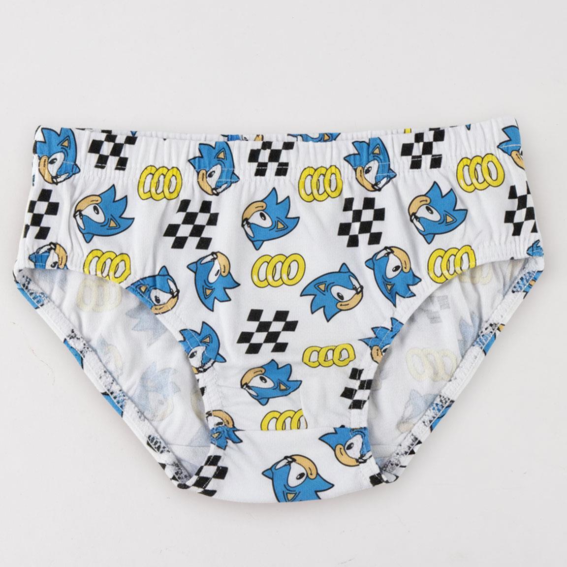 Lot de sous-vêtements pour enfants Sonic, en coton doux, multicolores 3/6