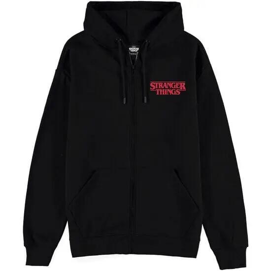Moletom com capuz Stranger Things Demogorgon para adultos com zíper, preto 2/3