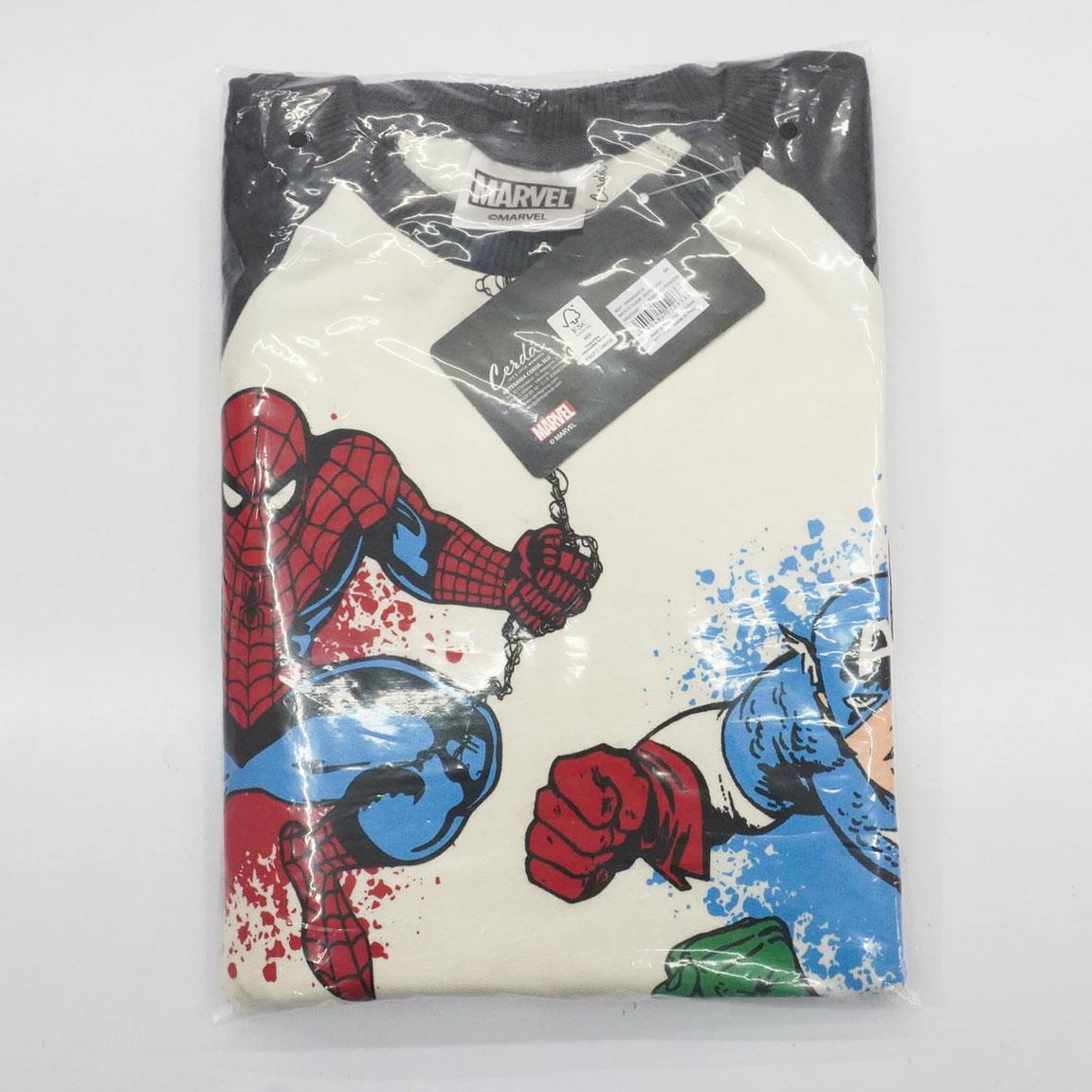 Sweat-shirt enfant Avengers en coton doux avec imprimé beige 6/6